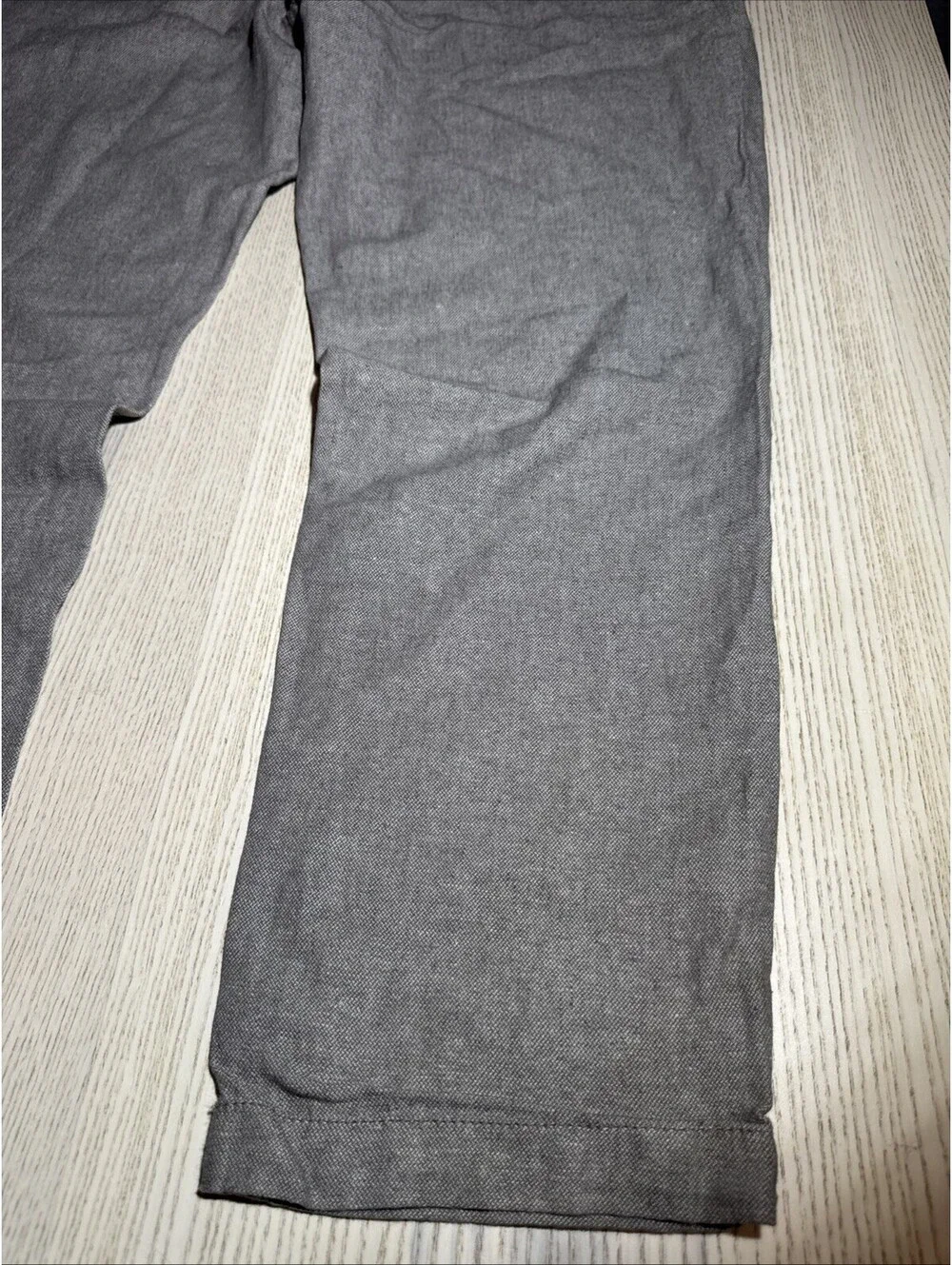NWT Banana Republic Men's Athletic Fit Linen Blend Pants Grey 38x32